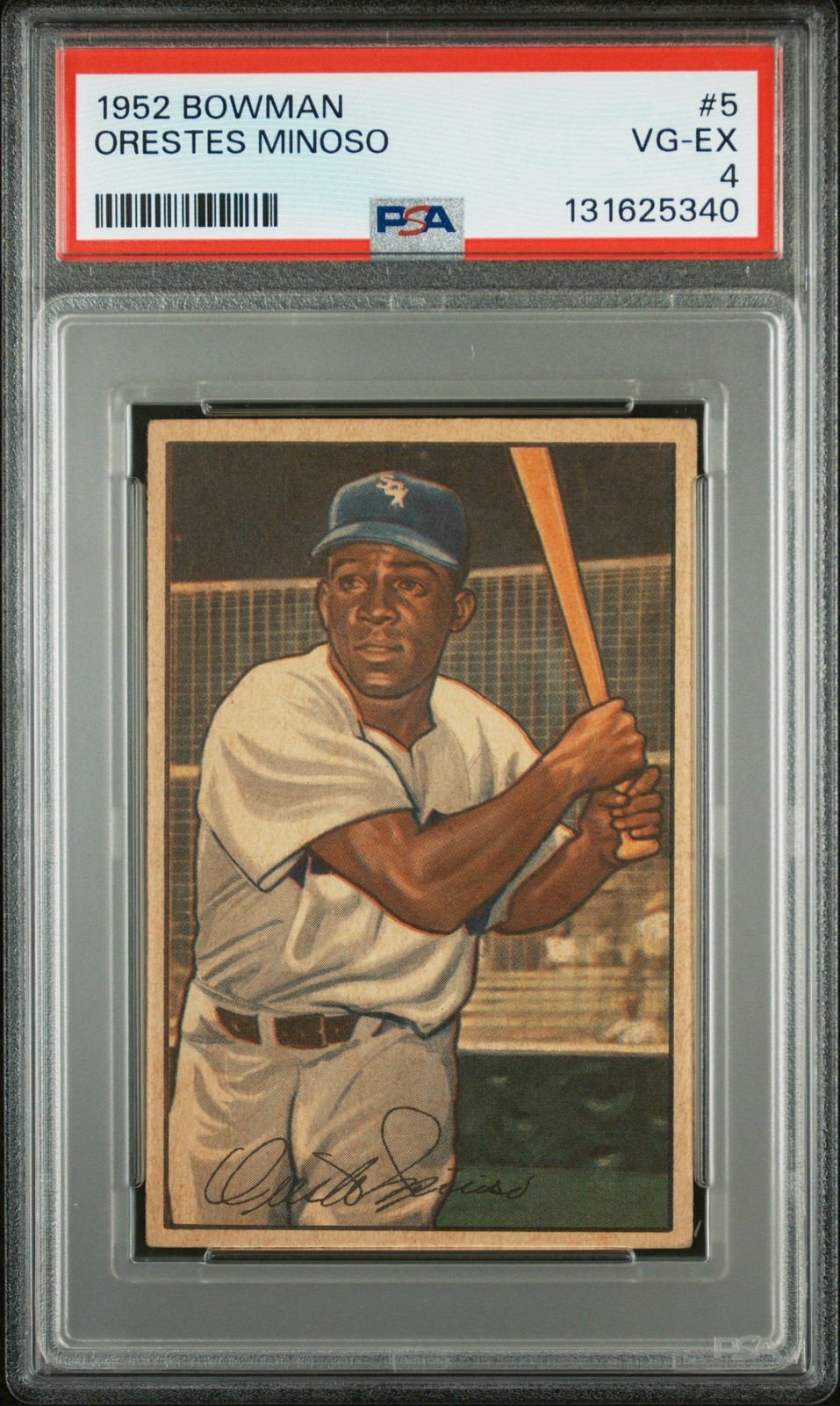Orestes Minnie Minoso 1952 Bowman PSA 4 #5 Chicago White Sox