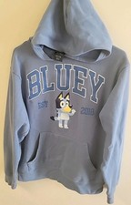 Bluey Mens Graphic Print Hoodie with Pouch Pocket Size Size Small  see Pics  
