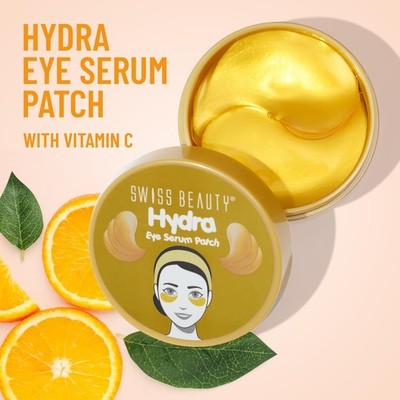 Swiss Beauty Hydra Anti Wrinkle Eye Serum Patch| 02 Gold, 60 Pcs