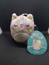 Erika the Cat Holiday 4" Ornament Squishmallow Plush NWT