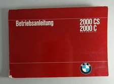 Operating Instructions/Manual BMW 2000 CS/C/C Automatic Coupe from 01/1967