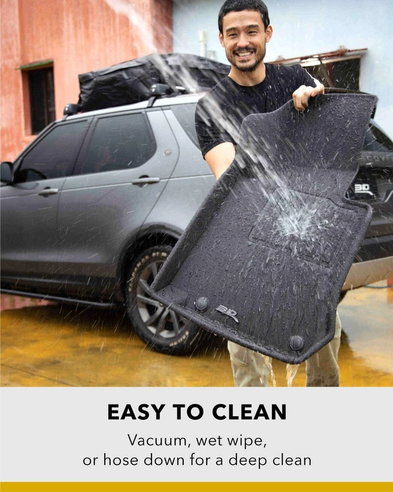 Tapetes forro de piso 3D MAXpider 2 linhas preto para TOYOTA TACOMA CABINE DUPLA 2012-2015 - Imagem 3 de 4