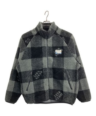 M HUMAN MADE Check Boa Fleece Jacket | eBay