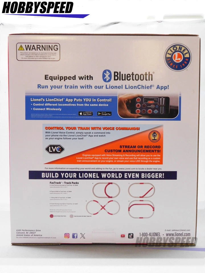 LIONEL SLEIGH BELL LIMITED PASSENGER LIONCHIEF TRAIN SET O GAUGE 2423060 NEW - Image 2 of 4