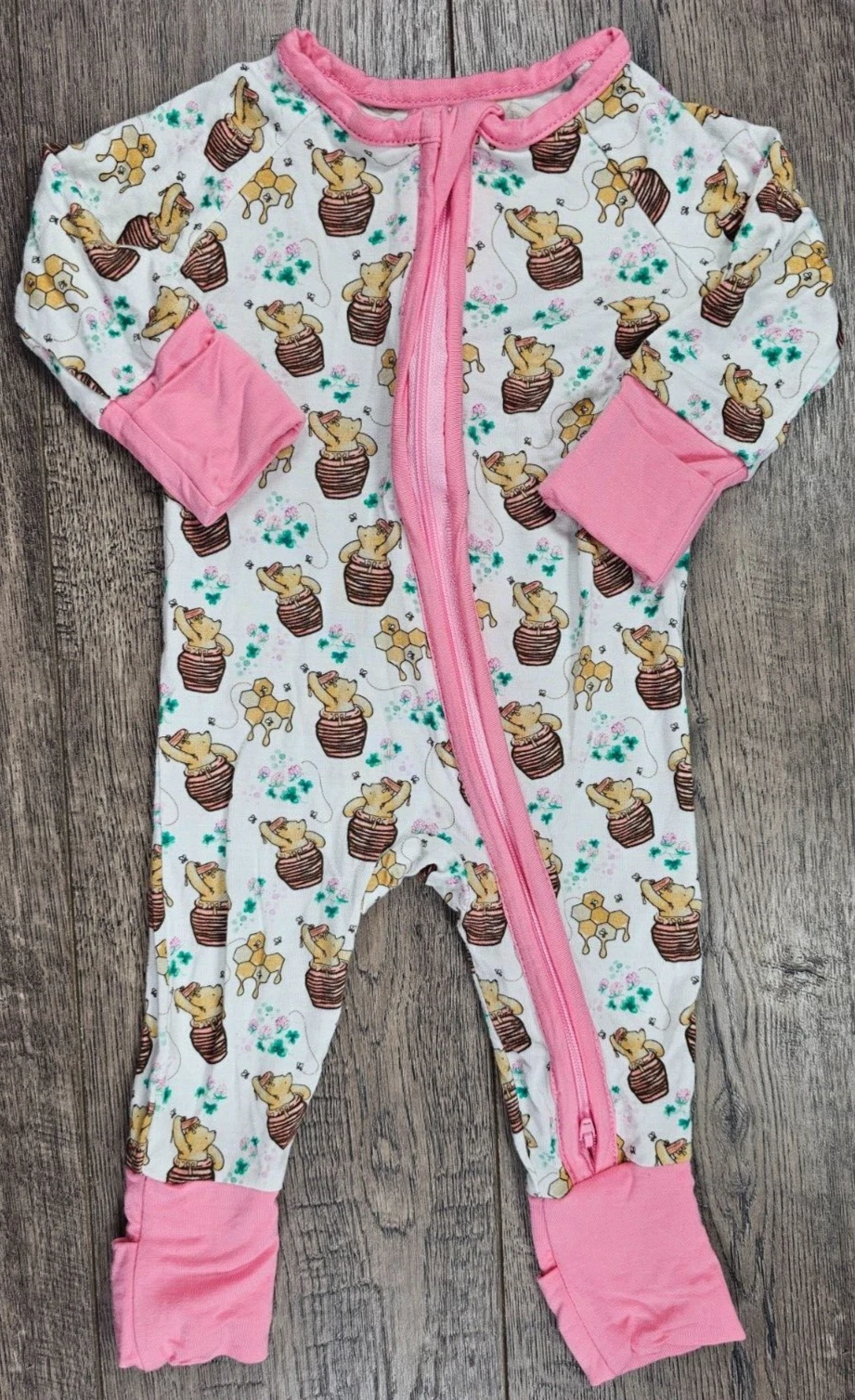 Baby Girl Clothes Miozing Newborn Pooh Bear Honey Bamboo Outfit