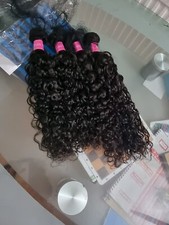 12A BRAZILIAN VIRGIN HUMAN HAIR WATER WAVES BUNDLE 20+20+22INCH 4BUNDLES 400g