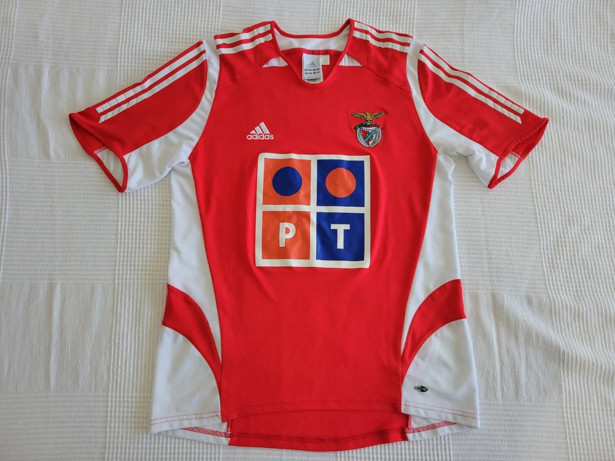 cobija cuatro veces Etapa 2005 S.L.B BENFICA HOME ADIDAS LARGE L Sport Lisboa e SLB PORTUGAL JERSEY M  XL | eBay