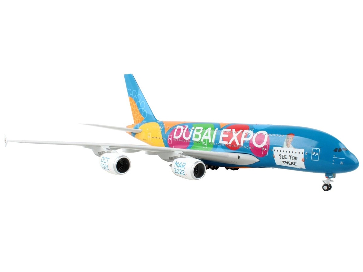 希少 Airbus A380-800 Emirates EXPO 2020モデル Airbus A380-800 Commercial Aircraft 
