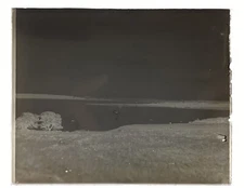 Antique 1904 Glass Photo Negative Back Bay West Harpswell Maine ME Ocean Coast