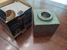 BirdBrain Hand Glazed Ceramic Fire Pot. Table Top Flamepot with 6 solid gel burn