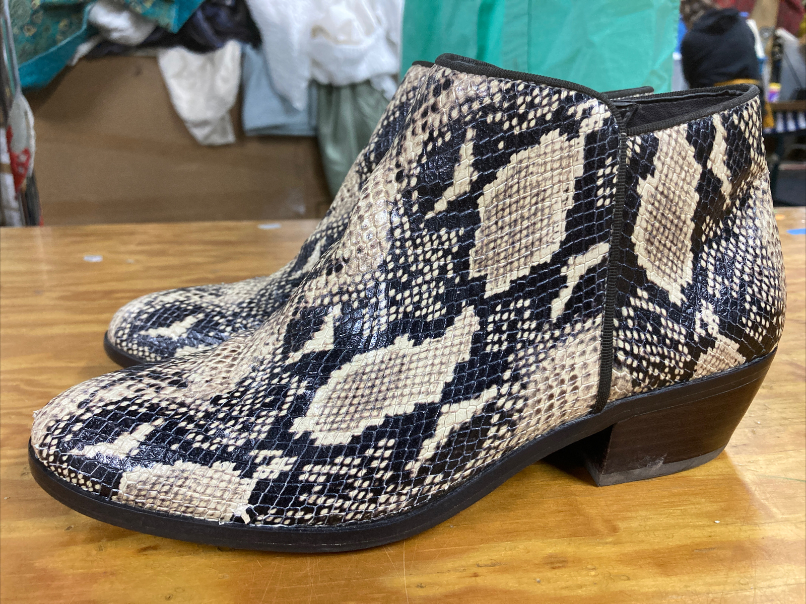 Sam Edelman Womens Petty Python Snake Embossed Le… - image 4