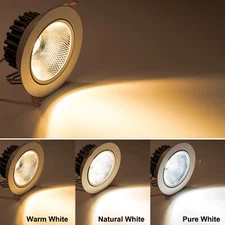 Dimmable/N LED COB Ceiling Lamp Adjustable Recessed Picture Light Fixture Aisle