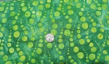 100% Cotton Fabric Robert Kaufman Shades of Green - Batik  - By the Yard