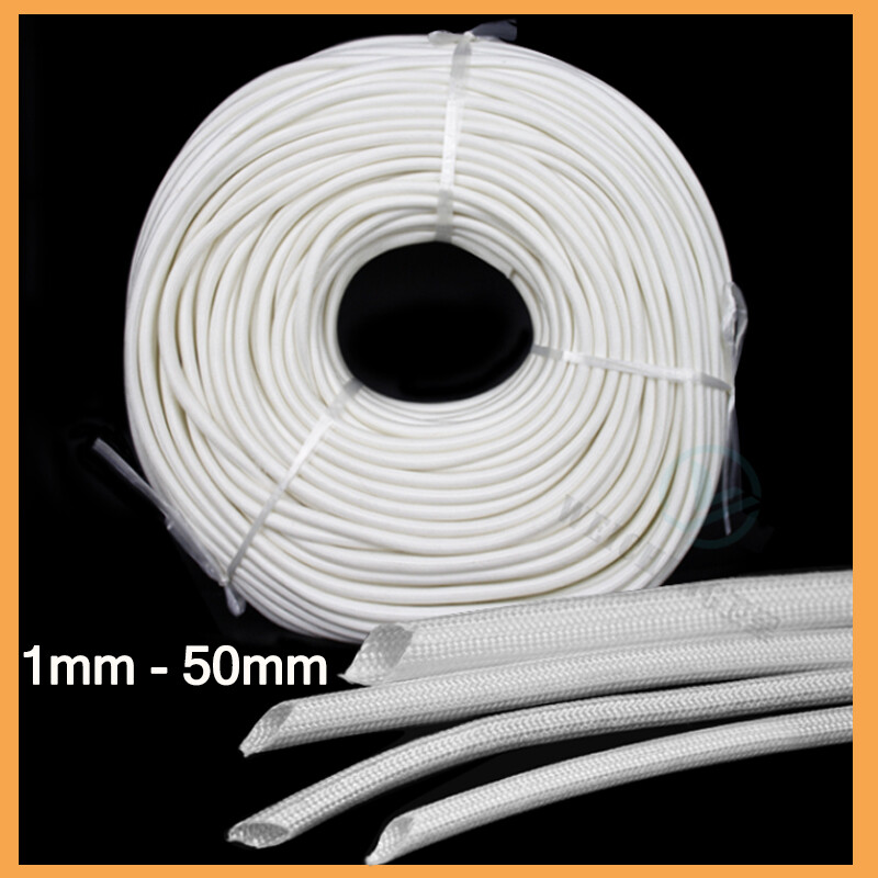 Weiße Hitzebeständige Hülse – Sleeving Für Kabel Und Drähte, Hochtemperatur-Schutz