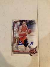 BUDDY BOEHEIM SIGNED AUTOGRAPH 2022 BOWMAN U TRADING CARD SYRACUSE ORANGE COA