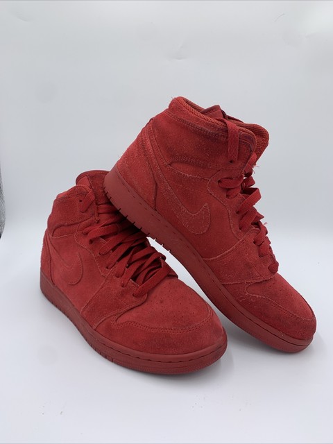 air jordan 1 retro high bg red suede
