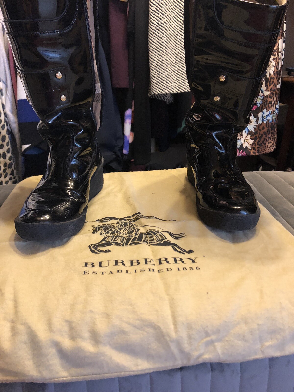 burberry rain boots men's