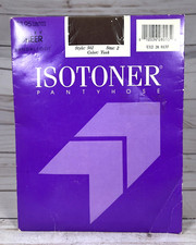 Isotoner Pantyhose Teak 502 Size 2 Sandalfoot Silky Sheer Vintage 1987 Sealed