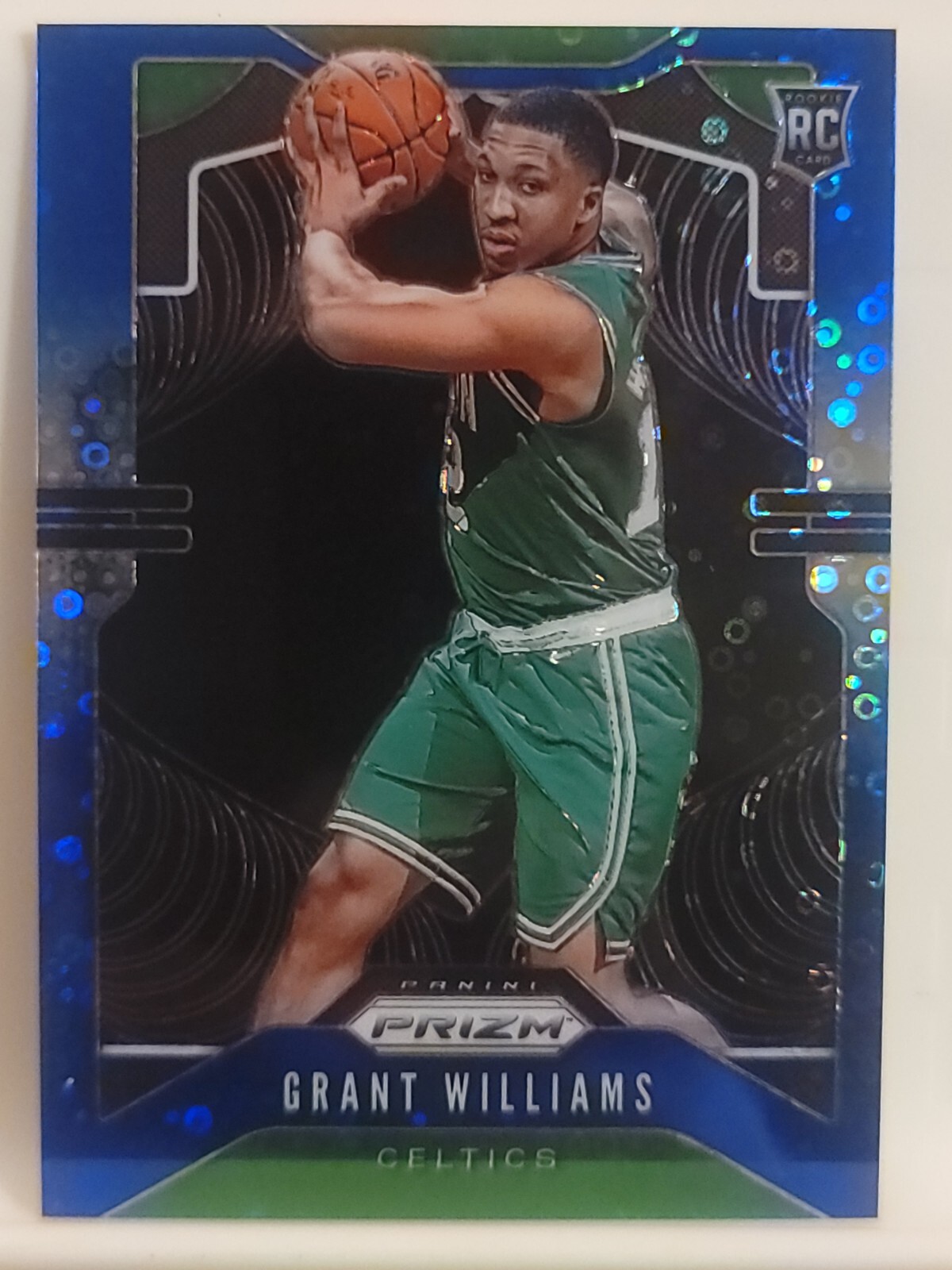 2019-20 Panini Prizm Grant Williams Rookie Fast Break Blue Disco /175 RC SP