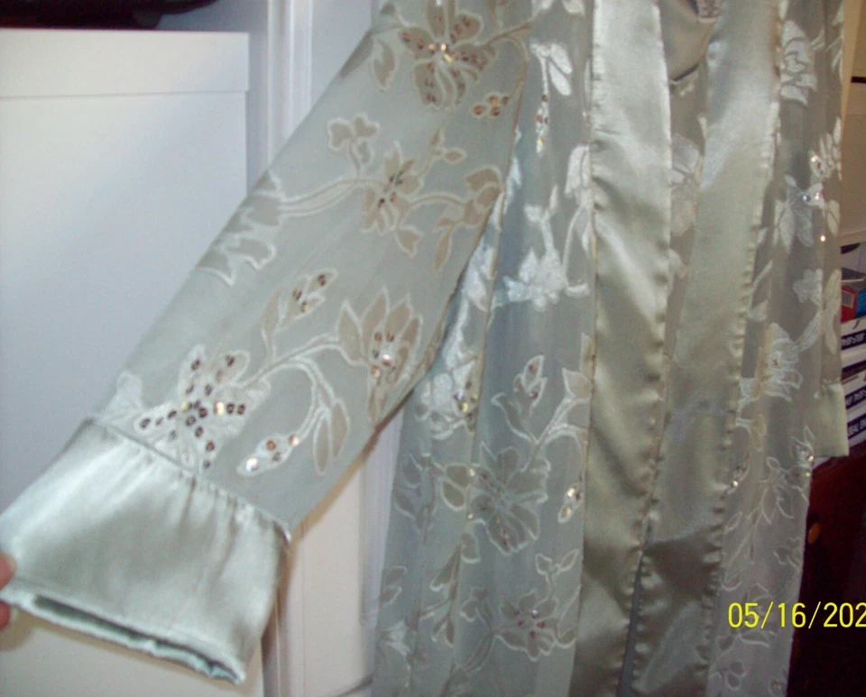 Dana Kay 2 PIEZAS Forrado Tanque y Plumero Transparente Lentejuelas Boda Transparente Verde 24W Nuevo con Etiquetas Foto 4 de 4