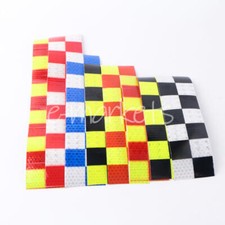 Square Safety Reflective Self adhesive Hazard Caution Warning Tape Sticker 3-10M