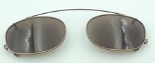 Vintage DKNY 8206C 225 Gold Metal Oval Clips Clip on Sunglasses Eyeglasses Italy
