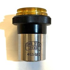 Orig. Carl Zeiss Jena Mikroskop-Objektive 6,3x0,12 Planachromat Neu