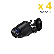 4X Circulation Pump Wavemaker 530 GPH Aquarium Reef Powerhead Suction Cup Mount