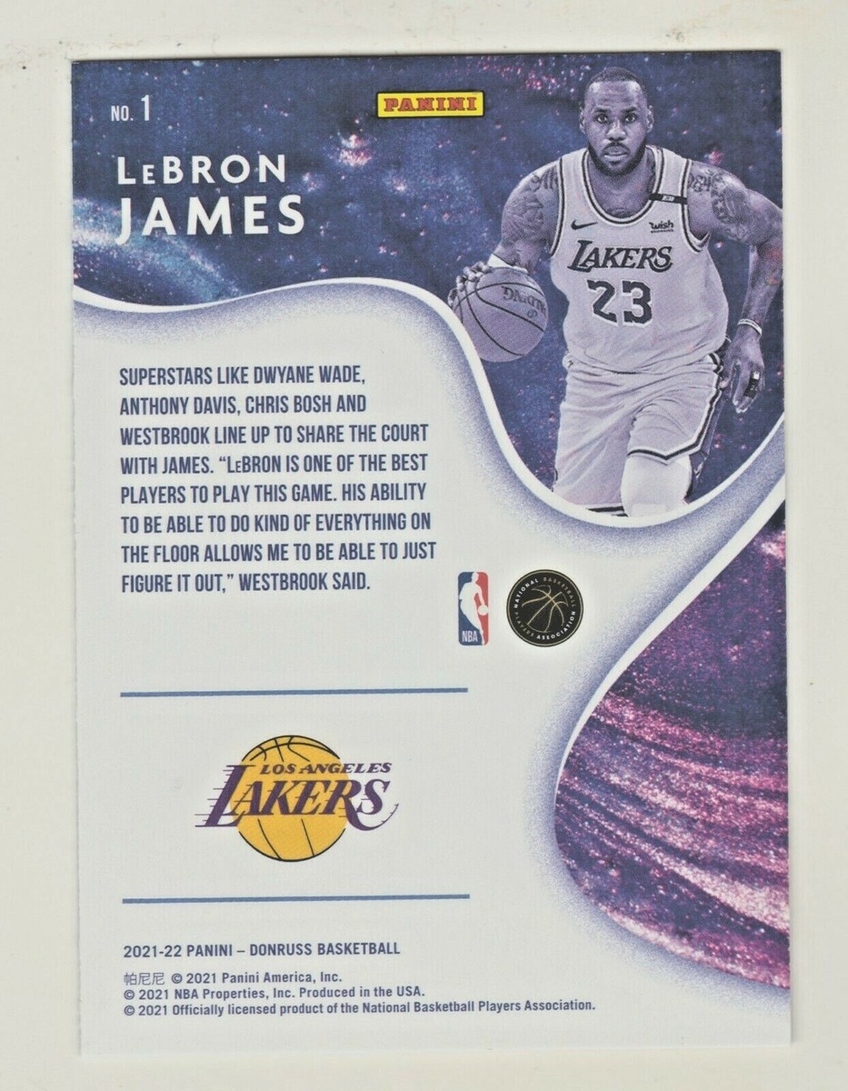 2021-22 Panini Donruss COMPLETE PLAYERS #1 LeBRON JAMES Los