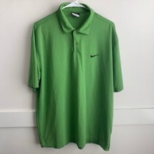 Nike Dri-Fit Green Golf Shirt Size Large