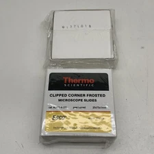 (~144 pcs) Thermo Scientific 2951-4-001 Clipped Corner Frosted Microscope Slide