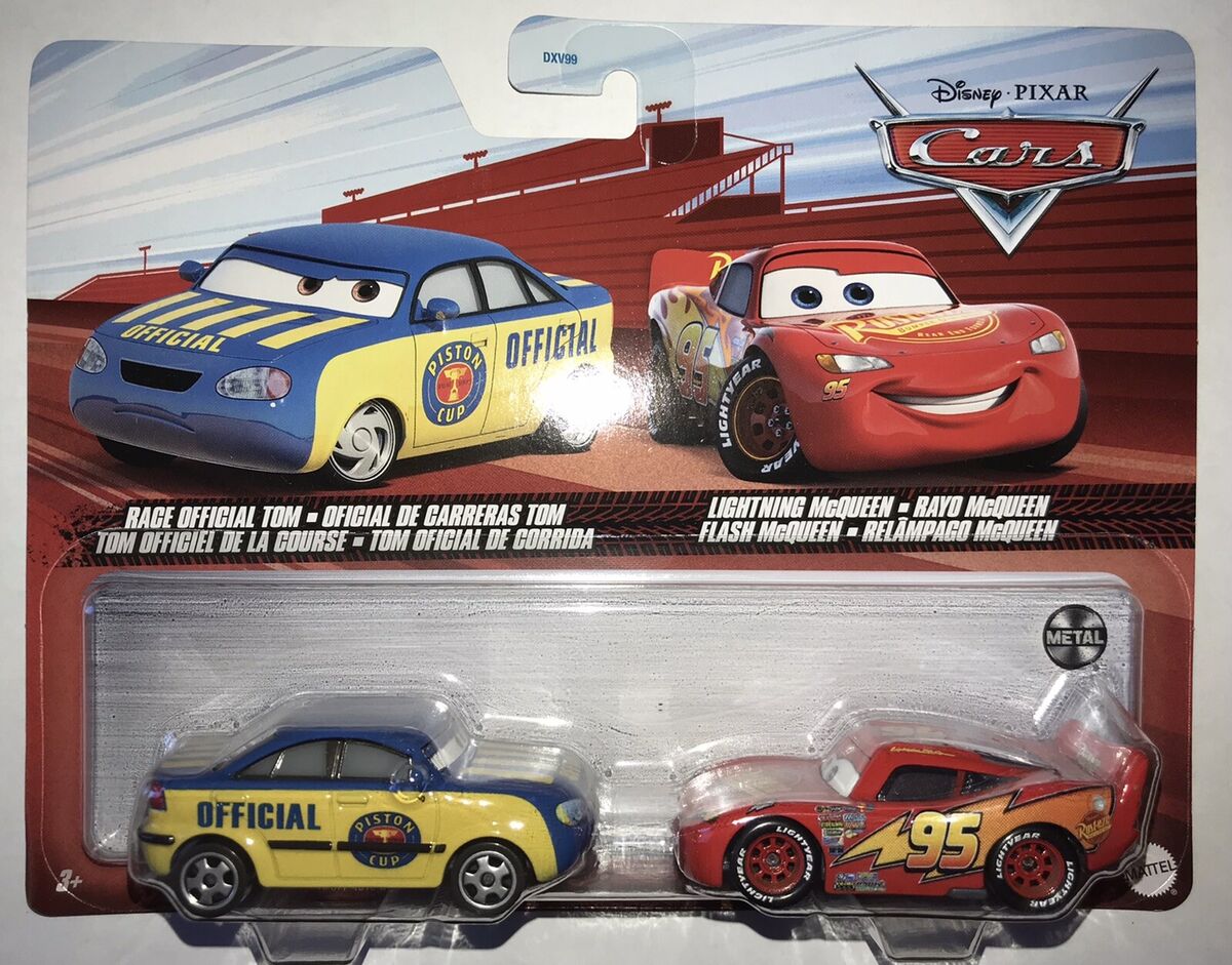 Disney Pixar Cars 3, Race Official Tom & Lightning McQueen 2-Pack