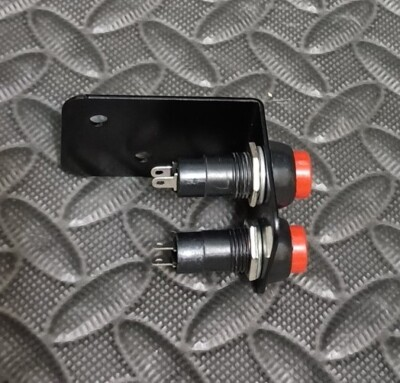 #ad #ad Miniature Round Push Button With Bracket New $10.99