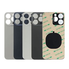 For iPhone 15 Plus 14 Pro Max 13 12 Mini 11 X XS XR SE Big Hole Back Glass Cover