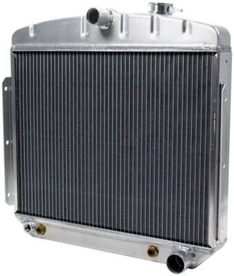 Allstar ALL30005 Aluminum Radiator 1955-56 Chevy 6 Cyl w/ Trans Cooler ...