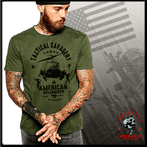Combat Operations Helicopter t-shirt army infantry scout Vietnam War combat vet - Picture 3 of 3