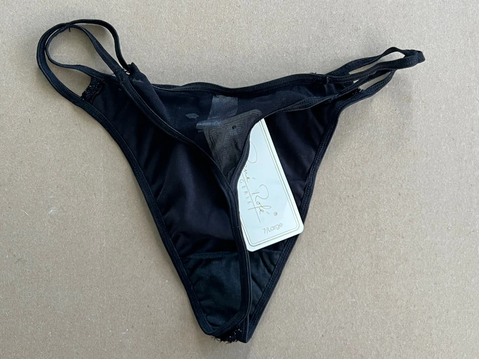 NUEVO CON ETIQUETAS SEXY MODA BUG G TANGA DOBLE V TANGA BRAGUITA Grande Foto 3 de 4