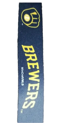 Milwaukee Brewers MLB Lanyard Clip Neck Tag Keychain ID Keys Ticket Holder - Picture 2 of 2