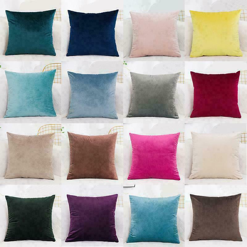 40/50/60cm Miękka aksamitna poszewka na poduszkę Kolorowa uniwersalna poszewka na poduszkę Dom Łóżko Sofa Dekoracja ✪ ⭐ - Zdjęcie 4 z 62