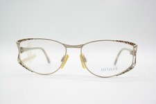 Vintage Metzler 7351 Silver Multicolored Oval Glasses Frame Eyeglasses NOS