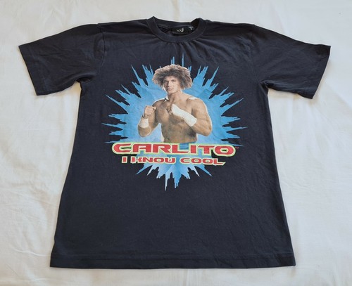 World Wrestling profesor Carlito Niños Negro Estampada Camiseta 6 Nuevos |