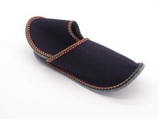 Gästepantoffel - schwarz - Wollfilz - Gästehausschuhe