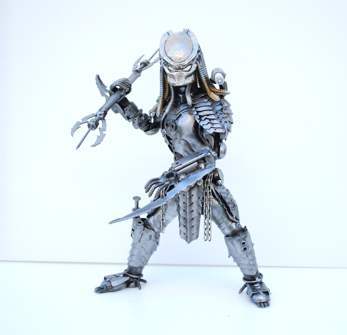 Predator Metal Sculpture | Handmade Scrap Iron Art | Unique