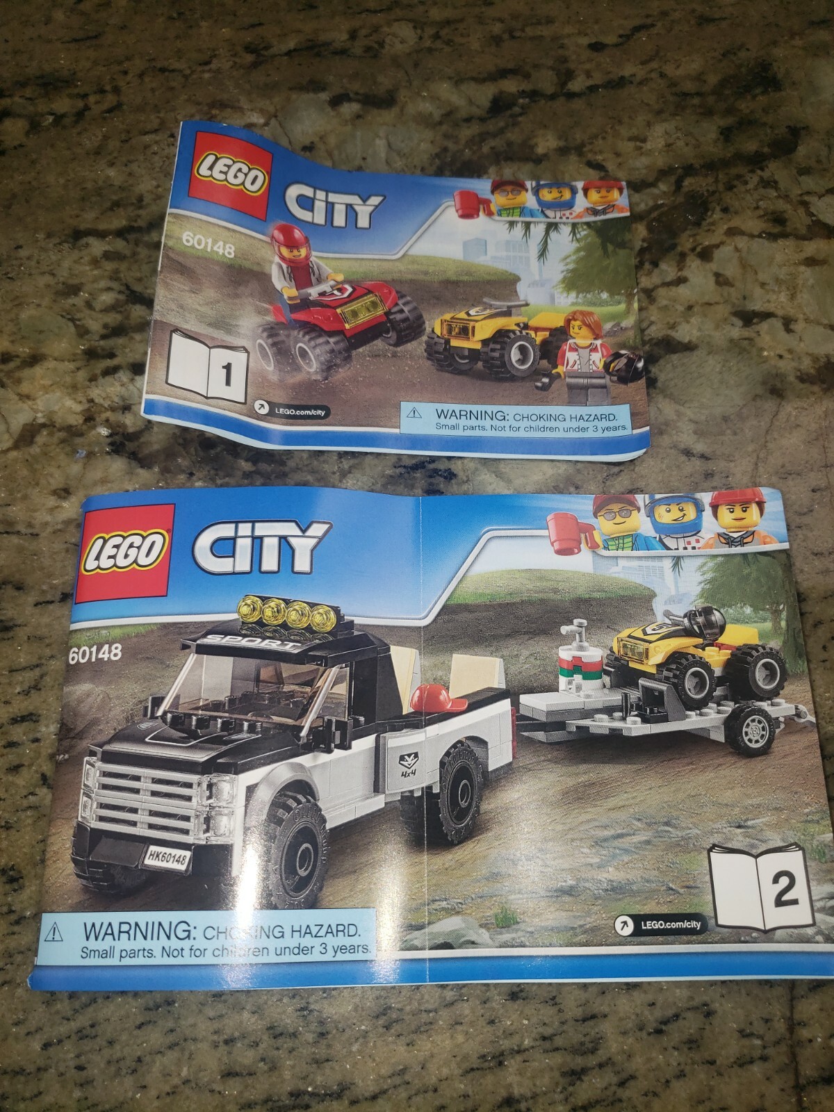 lego city great vehicles atv race team 60148