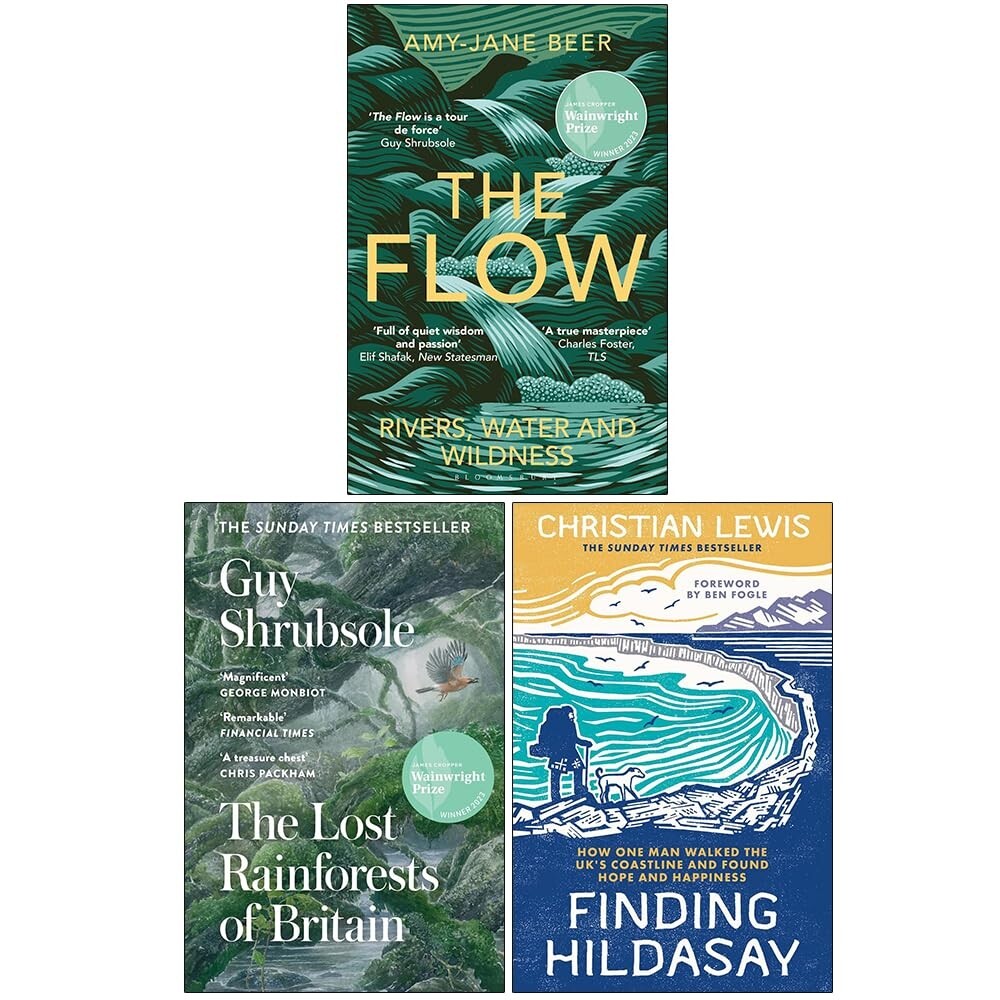 The Flow, Lost Rainforests of Britain, Finding Hildasay 3 Books Collection Set