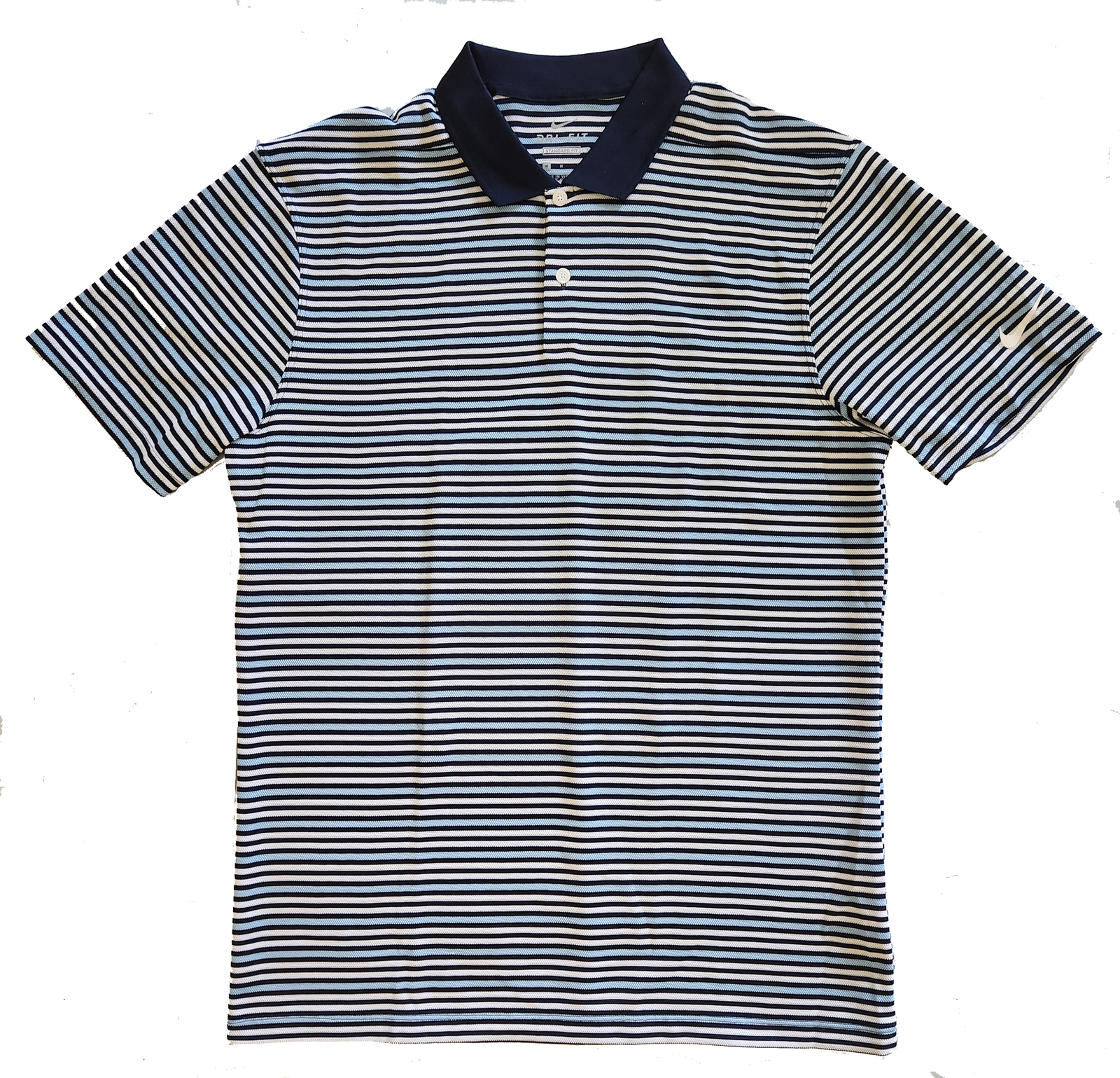 Мужское поло для гольфа Nike Dri-Fit Victory в полоску сине-белое Sz XL BV0367-451 7190₽