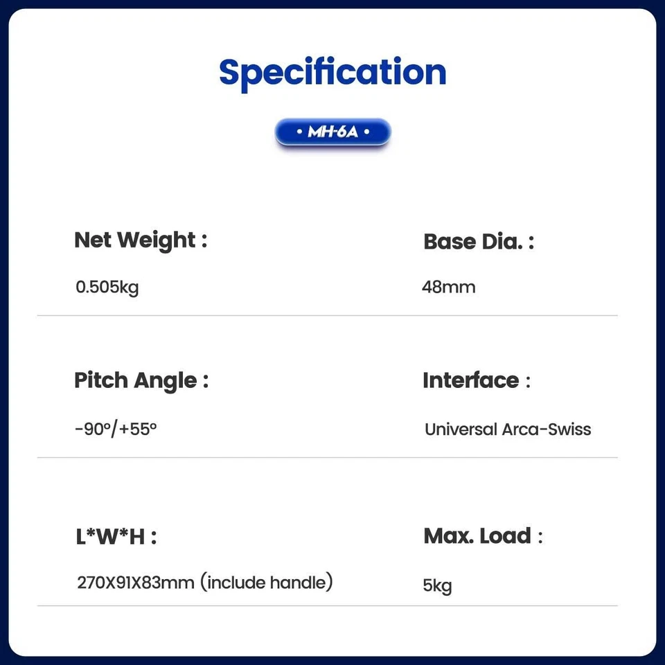 Fotopro Fluid Video Head MH-6A 360°Panorama Vertical Shoot Accessorie for camera - Image 3 of 4