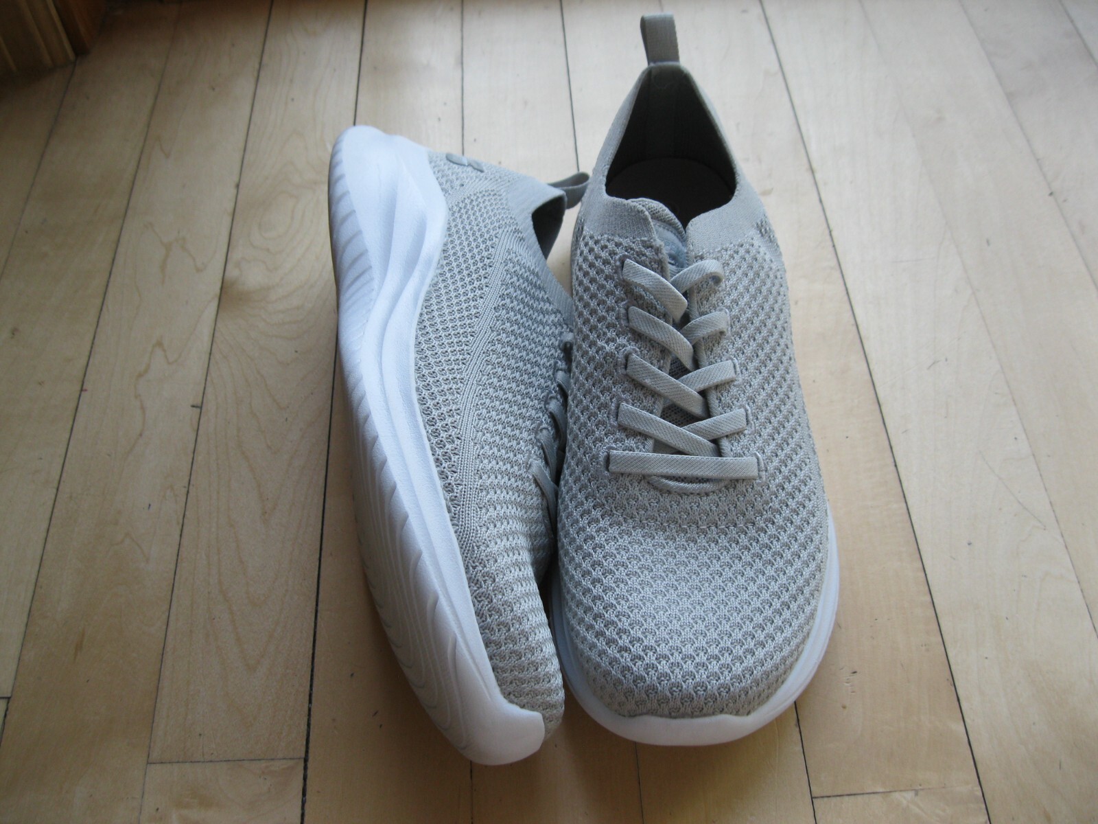 Skechers S Sport Reese Knit Upper Elastic Gore Memory Foam Sneaker Grey Women 9