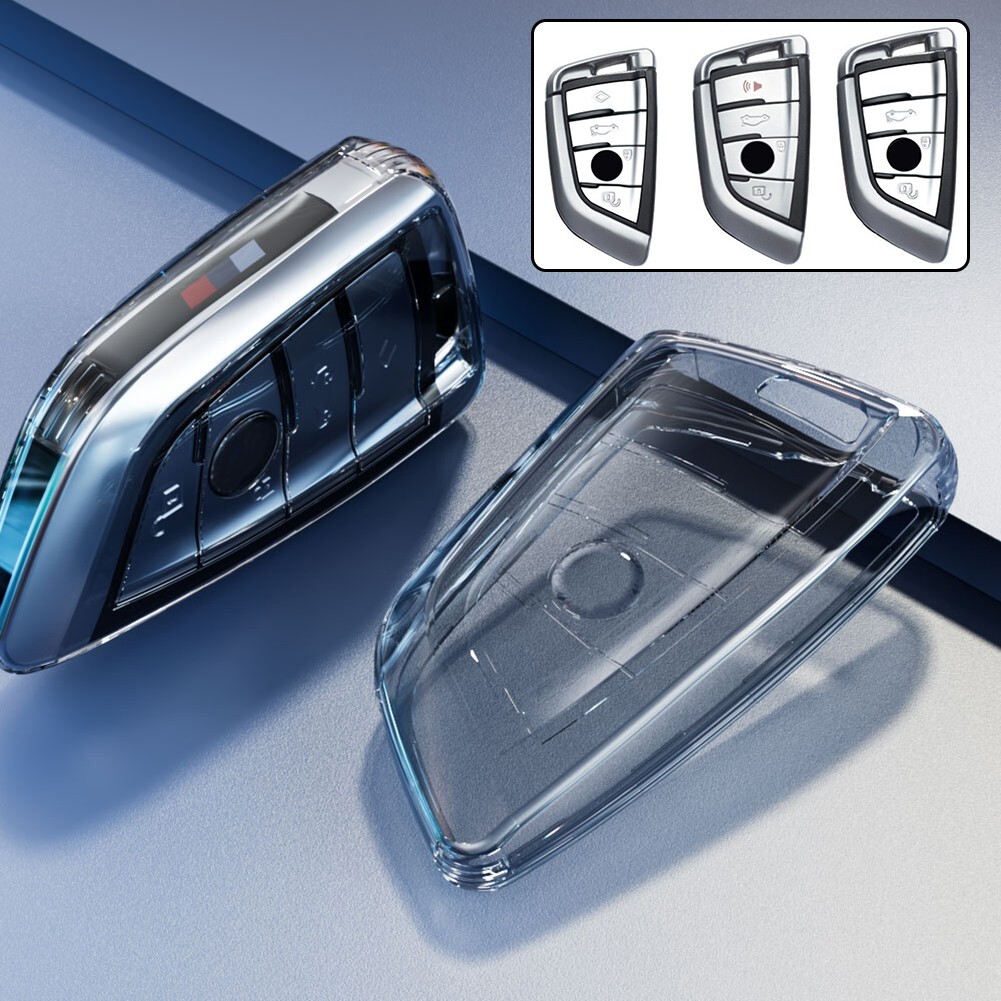 Hihaha Transparent TPU Key Fob Cover For BMW X3, X5, 1-7 Series - Full Protection Case - View #2