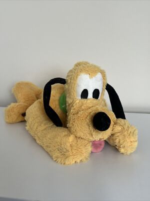 Authentisches Original Disney Parks 12 Zoll Pluto Plüschtier liegend Stofftier Spielzeug